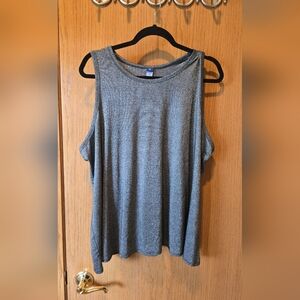 GAP Luxe XXL Metallic Silver Tank Worn Once